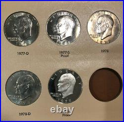 1971-1978 Complete Gem BU Eisenhower Dollar Set