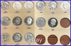 1971 1978 Complete Us Eisenhower Dollar 32 Coin Uncirculated Dansco Album Set