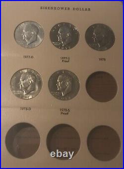 1971-1978 Eisenhower Complete set (32) Coins in Dansco Book Includes Proofs