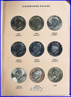 1971-1978 Eisenhower Dollar NEAR Complete Set 31 Coins Including Proofs Dansco