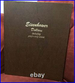 1971-1978 Eisenhower Dollar complete set of 32 in new Whitman Album with Proofs