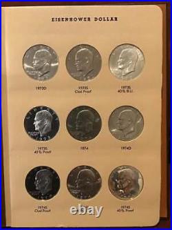 1971-1978 Eisenhower Dollar complete set of 32 in new Whitman Album with Proofs