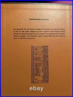 1971 1978 Eisenhower IKE Dollar Complete Set of 32 with Proofs in Dansco Album