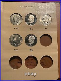 1971 1978 Eisenhower IKE Dollar Complete Set of 32 with Proofs in Dansco Album