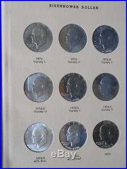 1971-1978 P/d/s (10) Silver Complete Eisenhower 32 Coin Set In New Dansco