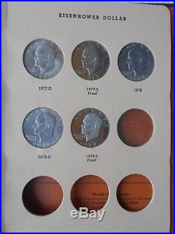 1971-1978 P/d/s (10) Silver Complete Eisenhower 32 Coin Set In New Dansco