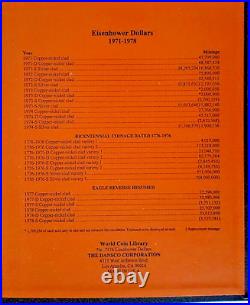 1971-1978 P/d/s Eisenhower Dollar Complete 21 Coin Set Bu In Dansco Album # 7176
