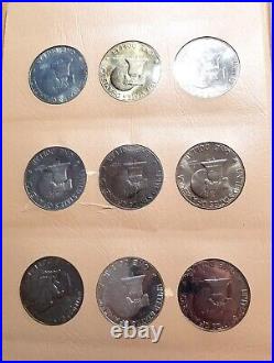 1971 to 1978-S Ike Dollar Set Complete 32 Coin BU Set w Proofs Dansco RAINBOWS