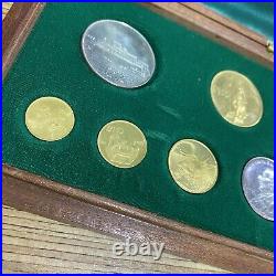 1972 Malta 22ct Gold and Silver Coin Set Complete 1st Issue 6 Coins Total