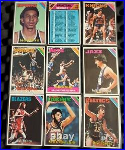 1975-76 Topps Basketball 2/3 Complete Set (225) Ex-Near Mint+ Uncirculated PSA