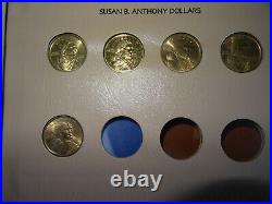 1979-1981 Pds Proof Susan B Anthony Dollar Complete Set Dansco