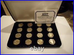 1979-1999 PDS with Proofs Susan B Anthony COMPLETE 16 COIN SET with Display Box/COA