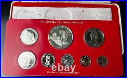 1979 Liberia Silver Proof Complete Set with Original Box and Packaging