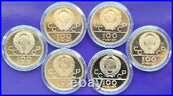 1980 Russia (USSR) Moscow Olympics Gold Set 3 oz complete, with all documents
