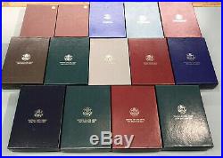 1983-1997 Prestige Proof Sets Complete 14 Set Collection Boxes and COA