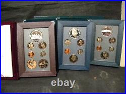 1983 1997 Prestige Proof Sets Complete 14 Set Collection Mint Boxes & COAs