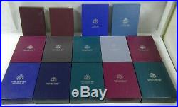 1983-1997 Prestige Proof Sets Complete 14 Set Collection With1996 WithBox & COA
