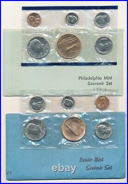 1983 P + D ORIGINAL Souvenir Mint Sets Complete OGP as issued BU Uncirculated