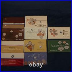 1984-2002 US P&D Uncirculated Mint Sets Complete Run in OGP Free Shipping USA