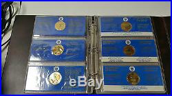 1984 Canada Papal Visit Complete 15 Gold Plated Coin Set with CoA