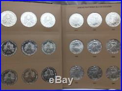 19862018 American Silver Eagle Complete Set In Dansco 33 Coins Uncirculated (b)