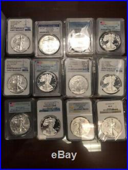 1986-2019 American Silver Eagle Collection COMPLETE SET 90 coins, no 1995-W