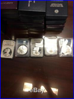 1986-2019 American Silver Eagle Collection COMPLETE SET 90 coins, no 1995-W