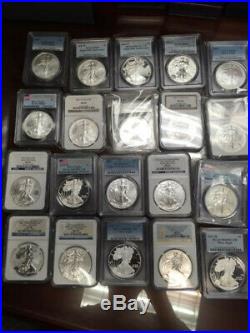 1986-2019 American Silver Eagle Collection COMPLETE SET 90 coins, no 1995-W