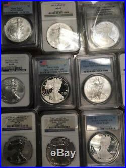 1986-2019 American Silver Eagle Collection COMPLETE SET 90 coins, no 1995-W