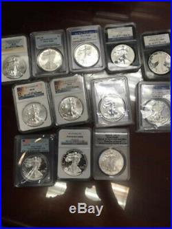1986-2019 American Silver Eagle Collection COMPLETE SET 90 coins, no 1995-W