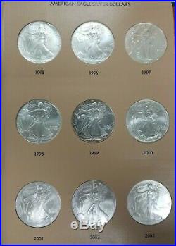 1986-2019 American Silver Eagles 1oz Complete 34 Coin Set In Dansco Album I173