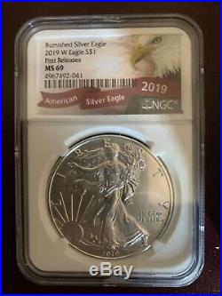 1986 2019 Complete 34 Coin American Silver Eagle Set Ngc Ms 69