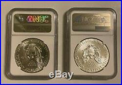 1986 2020 Complete Set 35 Coin American Silver Eagle Ngc Ms 69