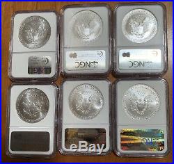 1986-2020 Complete Silver Eagle Set NGC MS69 35-Coins