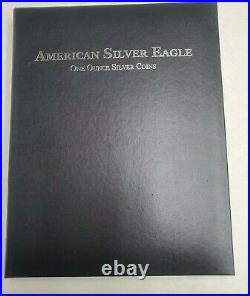 1986 2021 Complete Set of 36 BU American Silver Eagles in Capsule Album