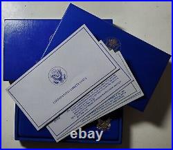 1986 Statue of Liberty 3-Coin Proof Set-Complete Box & COA $5 Gold & $1 Silver
