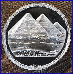 1987 EGYPT COMPLETE SET 5 oz. 999 silver x 6 coins = 30 oz PURE Pyramids +++