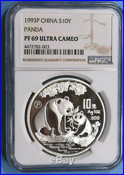 1989 1996 Complete Set Of Panda Proofs All Ms 69 Eight Coins