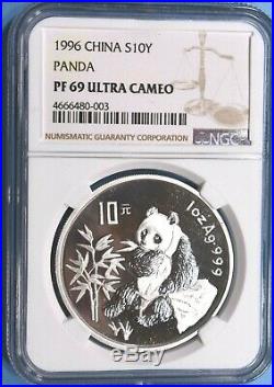 1989 1996 Complete Set Of Panda Proofs All Ms 69 Eight Coins
