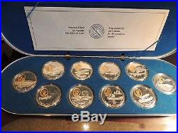 1990 1994 Canada Complete Serie Set No 1 Aviation Powered Flight $20 Gold Silver