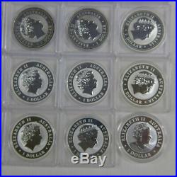 1990 2019 Complete Set (30) Australia 1 Oz. Silver Kookaburra Coins
