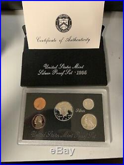 1992 1998 Complete Run Of U. S. Silver Proof Sets