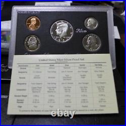 1992 1998 S 7 Set COMPLETE RUN OF U. S. SILVER PROOF SETS OGP & COA