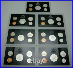 1992-1998 Silver Proof Sets in OGP withCOA Complete 7 Year Black Box Proof Set Run