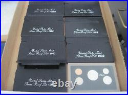 1992 1998 United States Silver Proof Sets Complete Free Shipping