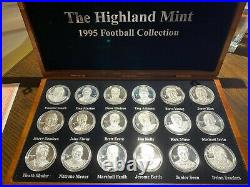 1995 Highland Mint NFL Season Complete 18.999 Fine Silver Coin Set (18 Oz) RARE