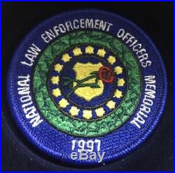 1997 Law Enforcement Proof Silver Dollar Pin and Patch Insignia Set Complete