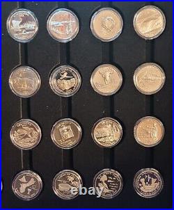 1999-09 State/Territory Clad Proof Quarter Complete Set 56 Coins