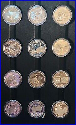 1999-09 State/Territory Clad Proof Quarter Complete Set 56 Coins