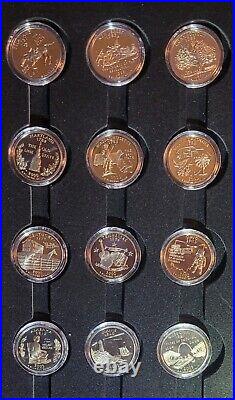 1999-09 State/Territory Clad Proof Quarter Complete Set 56 Coins